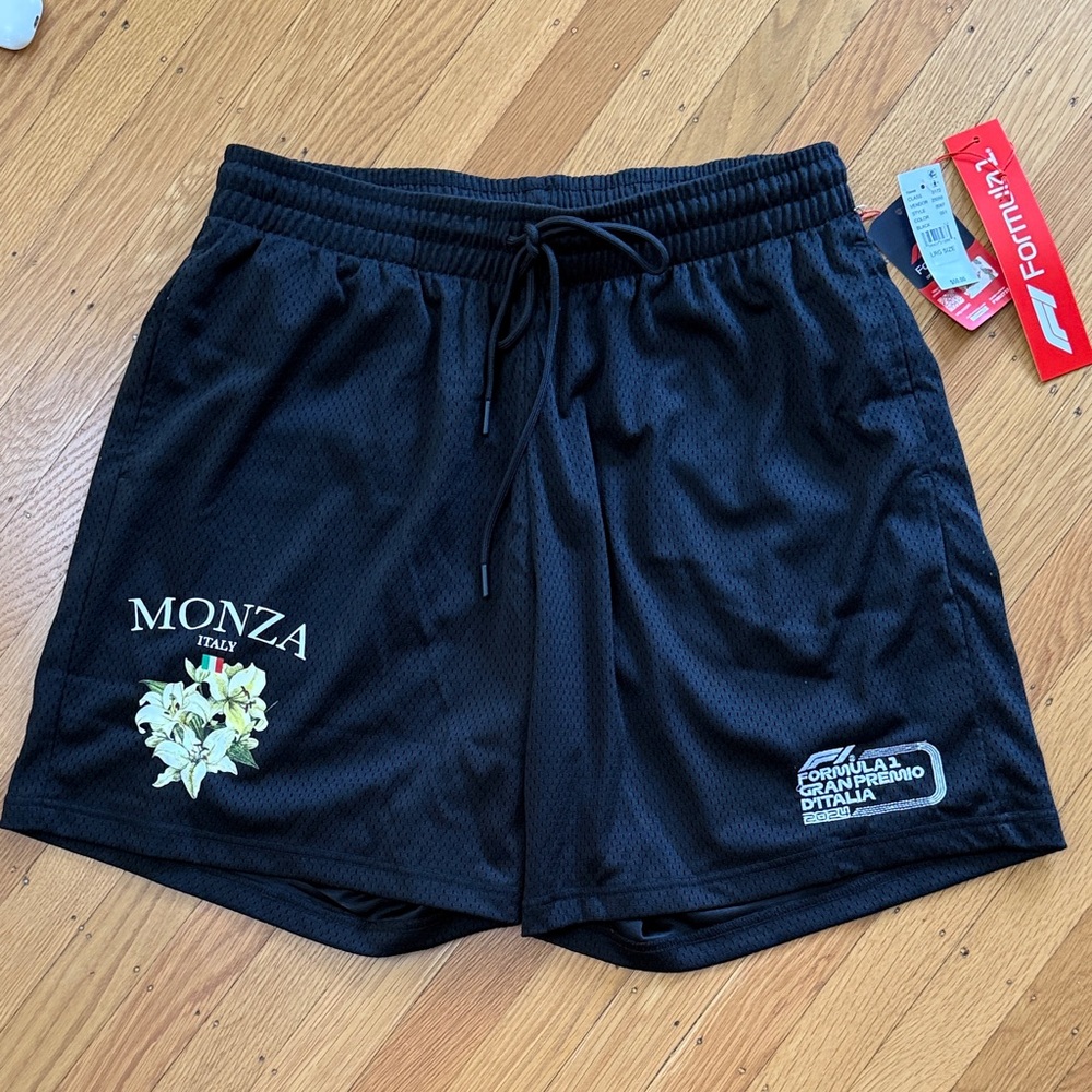 Black Monza Italy Shorts